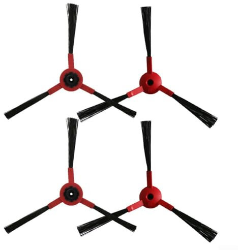 Mantén la máxima eficiencia de tu robot aspirador Haier HSR con este juego de 4 cepillos laterales