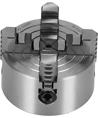 4-Jaw Metal Lathe Chuck, Manual Lathe Chuck, with Wrench and Screws K72-80 High Speed Steel 4000r/min 80mm / 3.15in Lathe Accessories for Metal Lathes
