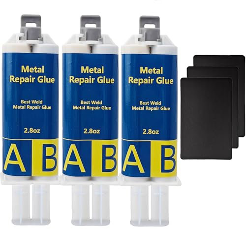 EIGTWEN Colla per metallo, 240 g, colla per metallo, extra forte, metallo liquido, resistente al calore, adatta per la riparazione di crepe superficiali e focolai in metallo, acciaio inossidabile,
