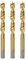 HARFINGTON 3pcs Brad Point Drill Bit 9mm(23/64) Dia Straight Round Shank Drill Metric Brad Point Spiral Twist Drill Bits for Carpenter Woodworking Plastic Rubber, Golden