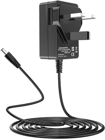 9V DC Power Supply for RockJam Keyboard Power Supply Compatible with RockJam RJ5061 RJ-549 RJ-654 RJ361 RJ-561 RJ-761 RJ-661 Reebok Exercise Bike GB50 GB40s Tip Positive