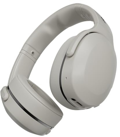 Skullcandy Crusher 540 Active kabelloser Bluetooth-Kopfhörer mit multisensorischem Bass, schallisolierender Over-Ear-Passform, schweiß- und wasserresistentem Design, 40 Stunden Akkulaufzeit - Grau