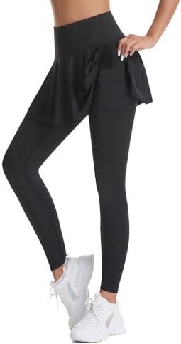Leggings para mujer UK con bolsillo, falda deportiva de tenis, pantalones sexys de cintura alta 2024, trajes casuales, sólidos, elásticos, pantalones de yoga para damas, para ciclismo, correr, para