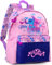 Sac à dos scolaire enfant 41 × 31 × 18 cm pour Stitch Fan – idéal CP–CM2 – style cartable léger et résistant, bretelles rembourrées, poches pratiques, porte-bouteille – Idée Cadeau Fille