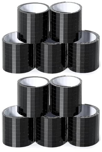 10 pièces Miroirs Auto-Adhésifs Carreaux de Mosaïque,mosaïque miroir en forme de Carré,Autocollant Mural Miroir en Verre,pour DIY Disco Party DIY Decor (Noir)
