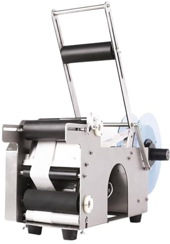 WEICNE Etichettatrice Semiautomatica per Bottiglie Rotonde, Etichettatrice per Bottiglie Rotonde