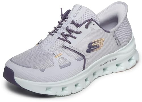 Skechers Glide-Step Pro-Cool Drift Slipper Schwarz | Sneaker, Taupe/Multi, Beige, Elastische Schnürsenkel, zusätzliche Schuhbänder, Damen, Schuhe