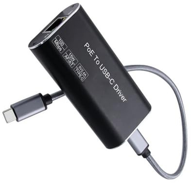 DIEKE Adaptador USB C a Ethernet con capacidad de alimentación compatible con múltiples dispositivos, convertidores USB C tipo IEEE802.3af