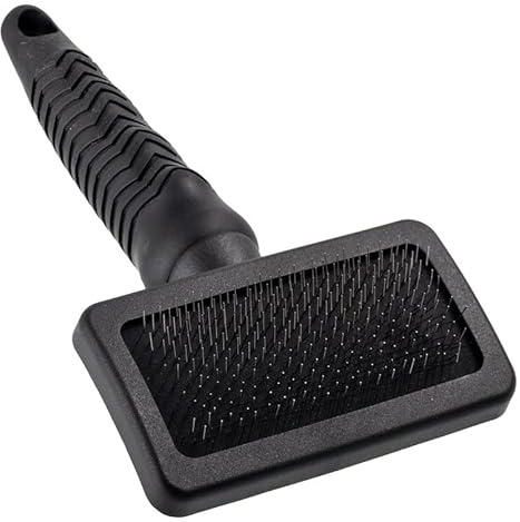 SOTNOS SLICKER BRUSH for Dogs & Cats – Detangling Grooming Brush with Fine Wire Bristles and Removes Loose Hair and Mats – Gentle & Effective – Small, Medium and Large Sizes – Single Pack_Medium
