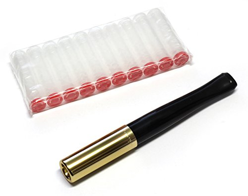 Denicotea Porte-cigarette EJECTOR Couleur Noir et or + 10 filtres