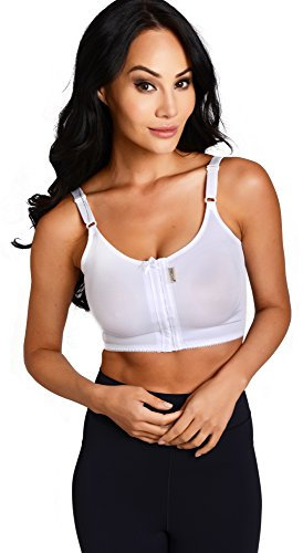 MACOM Signature Post Surgical Bra - Front Fastening - No Cup Size Needed - Size X-Small (28-30) - Colour White