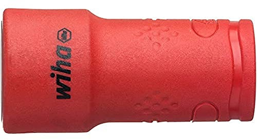 Wiha 43088 isoliert1/4 Außensechskant Steckschlüsseleinsatz isoliert rot, 1/4,6 Außensechskant