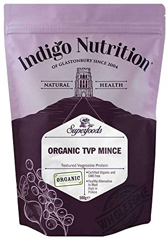 Indigo Herbs Soja Haché Bio 500g (Protéines Végétales Texturées)