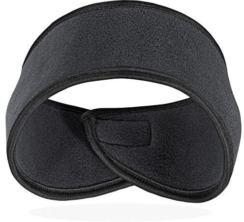 Ohrenschützer, Wärmer, Winter-Fleece-Stirnband für Herren, Damen, Kinder, Ohrenschutz, Laufen, Radfahren, Skifahren, Grau, 1 Count (Pack of 1)