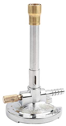 Brass Lab Bunsen Burner，Micro Single Tube Bunsen Burner Gas Light for Liquid Propane Lab Heating Equipment （1Pcs）