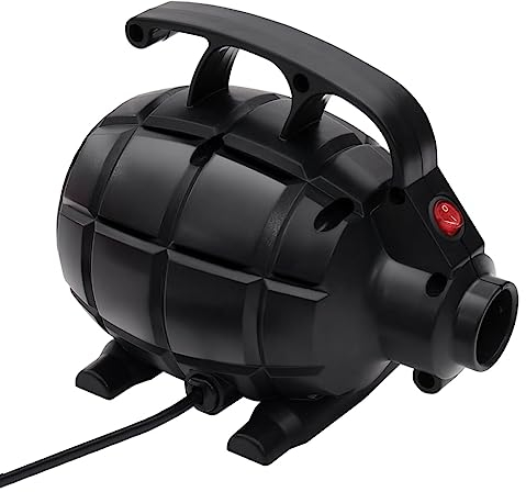 vidaXL Elektrische Luftpumpe Elektropumpe Schlauchboote Gebläsepumpe Niederdruckpumpe Pumpe für Matten SUP-Boards Schwarz ABS AC 110-120V