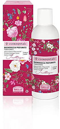 Helan, Cuor di Petali, Shampoo e Bagnoschiuma Naturale per Corpo e Capelli, Docciaschiuma Profumato Tonificante e Ristrutturante con Carota e Limone - Bagno Schiuma Delicato, 200 ml - Made in Italy