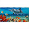 Zomer Strandtuch 70x140cm,Bedrucktes Mikrofaser Badetuch-Meeresgrund Koralle Delfin