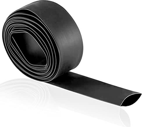 Guaina termorestringente, diametro 25 mm, rapporto 2:1, guaina termorestringente, 3 m, nero