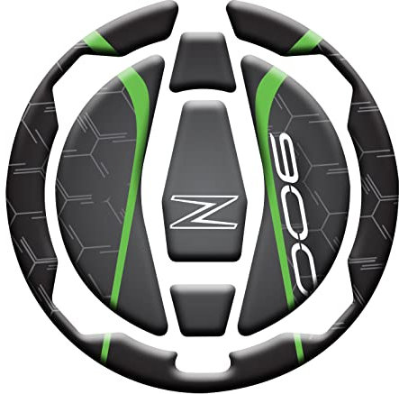 PROTEZIONE TAPPO SERBATOIO RESINATO ADESIVO EFFETTO 3D, COMPATIBILE CON KAWASAKI Z900 v2 (Verde Scuro)