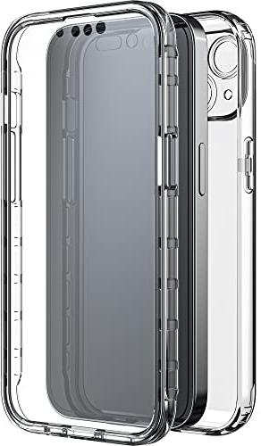 Black Rock - Hülle 360 Grad Clear Case Passend für Apple iPhone 14 I Handyhülle, Kratzschutz, TPU (Transparent)