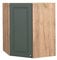 Vicco Armario Colgante de Esquina Fame-Line, Verde Dorado Casa de Campo/Roble Dorado, 57 cm