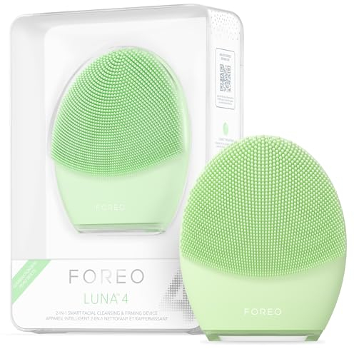 FOREO LUNA 4 Gesichtsreinigungsbürste - Straffende Gesichtsmassage - Anti-Aging-Pflege - Verbessert die Aufnahme von Gesichtspflegeprodukten - Einfache Gesichtspflege-Tools - Misch haut