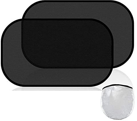 Tendine Parasole Auto Bambini 2 pezzi 50x30cm, Universali Parasole per finestrini laterali accessori auto, Tende Coprisole Oscuranti per Finestrini Posteriori, protezione solare raggi UV