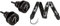 Fender Infinity Strap Locks - 360° Rotation - Black & Unisex Running Logo Guitar Strap, Black, 5cm UK