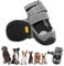 Hundeschuhe für Mittelgroße Hunde, rutschfeste Hundeschuhe Mit Reflektierenden Riemen Pfotenschutz für Schneewandern/Spazierengehen/Outdoor/Boden (8)