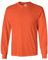 Gildan Men's Ultra Cotton Long Sleeve T-Shirt, Style G2400 (US, Alpha, X-Large, Regular, Regular, Orange)