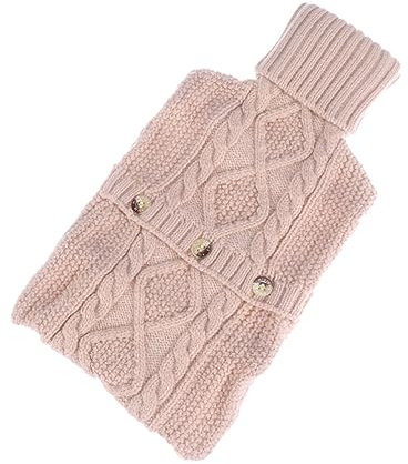 Healeved bouillotte housse en tricot pour bouillotte bouteille chaude et froide bouillote bouillottes bouteille d'eau chaude étui pour bouillotte couverture tricotée chaude Noël