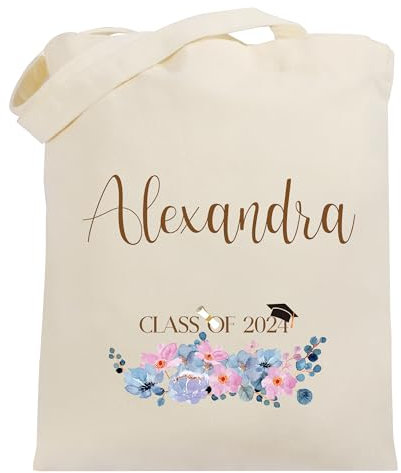 Party to Be Bolsa de Lona Personalizada con Nombre como Regalo de Graduación para Mujeres Bolso de Hombro (Diseño 04)