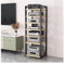 XBDLYQBD Audio Rack HiFi Regal Audio-Video-Medienschrank Mit HöHenverstellbarem Regal Und Rollen, Wohnzimmer Etagen Unterhaltung Stereo Komponenten Rack FüR Kleinen Raum