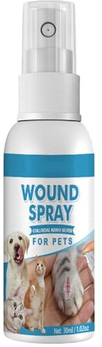 GNAUMORE Wundpflege für Katzen, Wund- und Hautpflege für Hunde und Katzen, Haut- und Wundpflege für Haustiere, zur Reinigung und Wundpflege, optimale Wundpflege, 30 ml