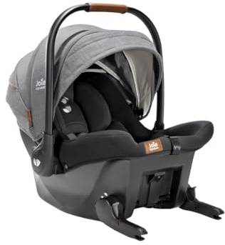 JOIE – SPRINT R129 – Coque bébé naissance à 75 cm – Isofix intégré pour installation sans base, dos route – Capote UPF50+ – Compatible poussette JOIE – Conforme ECE R129/03 – Coloris Carbon