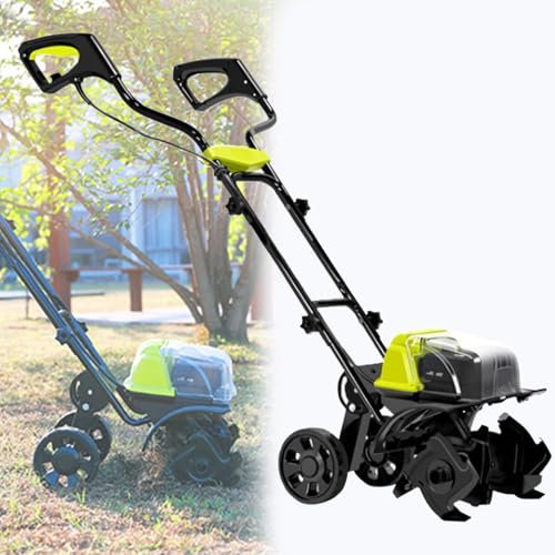 Fresatrice Elettrica Senza Fili, Larghezza Di Fresatura 36 Cm/14,2 Pollici E Profondità Di Fresatura 18 Cm/7,1 Pollici, Caricabatteria Da 4 Ah Incluso, Zappa Elettrica