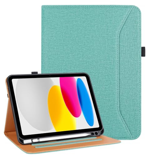 Vakarey Coque pour iPad A16 11 Pouces 2025,Étui Housse pour iPad 10ème Génération/11ème Génération Coque avec Porte-Stylet,Vert