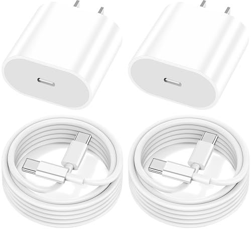 20W USB C Fast Charger MFi Certified for iPad A16/10th Generation, iPad Pro 13/12.9/11 inch 6th/5th/4th/3rd, iPad Air 13/11 inch/4th/5th, iPad Mini, PD Fast Charger with 6.6ft USB C to C Charging Cord