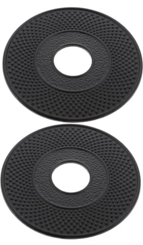 KICHOUSE 2pcs Teapot Insulators Cast Iron Teapot Trivets Heat Shield Pads Coasters for Japanese Tea Kettle Sleek Design