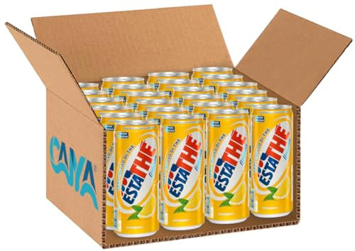 Bevanda LIMONE al Thé per estathe, Senza Glutine, 330ml (2025) [BOX con 24 Lattine]