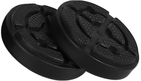 Beatifufu 2pcs Rubber Pad Adapter round Hoist Pads for Two-post Car Lift Compatible Portable Garage Vehicle Lifts