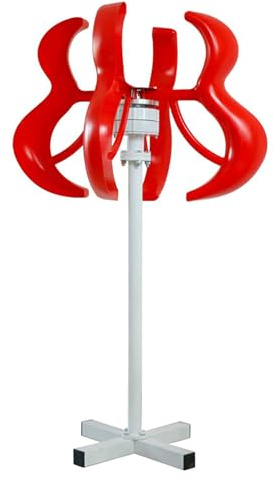 BAOJUHUIKANG 48V,10000W Vertikale Achsen-Windturbine, 5-Blatt Freie-Energie-Windmühlen-Generator, 12V 24V 48V Windkraftgenerator mit Laderegler