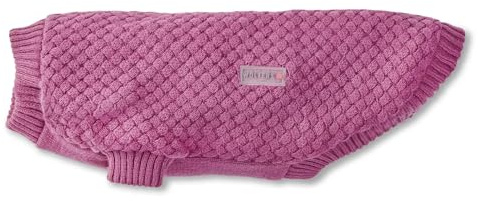 Wolters Strickpullover Square | Hundepullover für kühle Tage | Farbe Himbeer - Gr. 45 (Rückenlänge 43-45 cm)