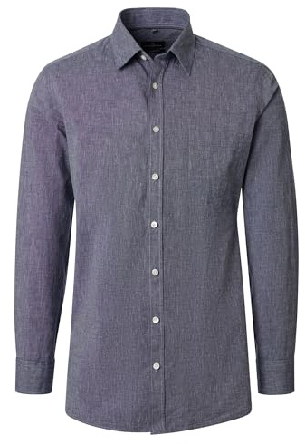 CASAMODA Leinenhemd Langarm Uni Casual Fit