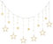 Sternenvorhang 138 LED warm weiß Lichterkette Lichtervorhang Fernbedienung Timer Batterie Partydeko 9 Funktionen Funktionslichterkette