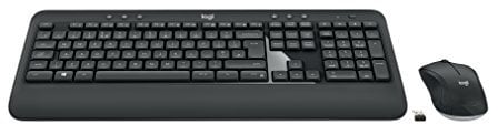 Logitech MK540 Advanced clavier RF Wireless QWERTZ Croate, Slovène Black, Blanc - Claviers (Sans fil, RF Wireless, Clavier à membrane, QWERTZ, Black, Blanc, Souris incluse)