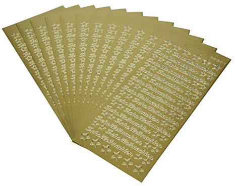 Stickerbogen Frohe Weihnachten klein 10 x 23 cm