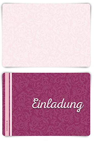 Einladungskarten Geburtstag Konfirmation Taufe Kommunion jeder Anlass 12 Stück Karten Set - Friedenstaube Blanko Rückseite