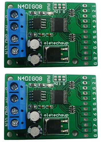 Mauedest Digitaler Schalter TTL LvTTL CMOS RS485 IO-Steuermodul Modbus RTU Board für -Relais, 2 x 8 Ch (kein Pin)